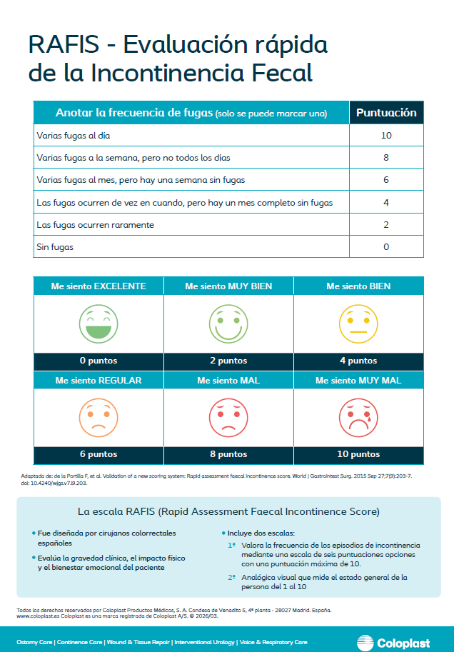 Escala RAFIS - Coloplast